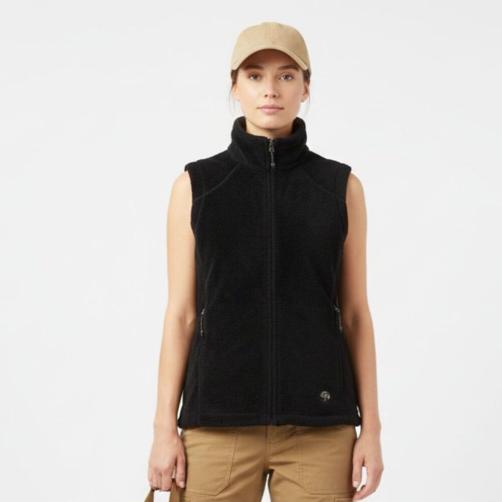 Mountain Hardware Black Soft Cozy Zip Up Sleeveless Fleece Vest S